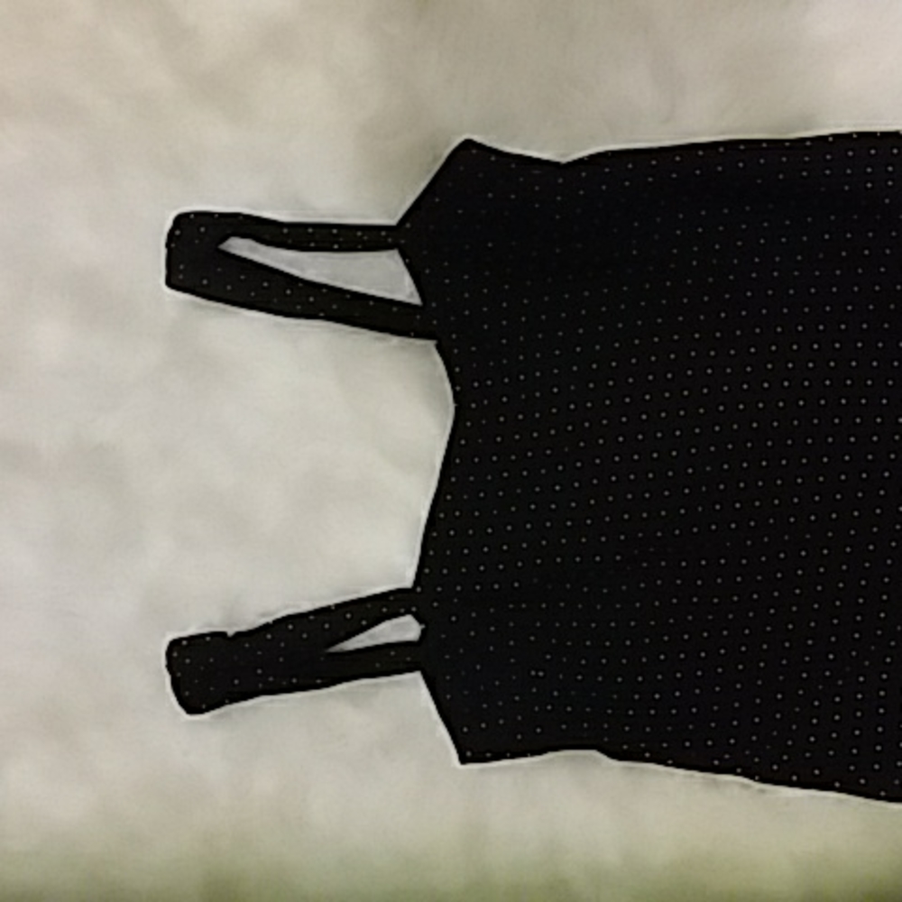 EUC black with cream dots dress.  Ralph Lauren size 14